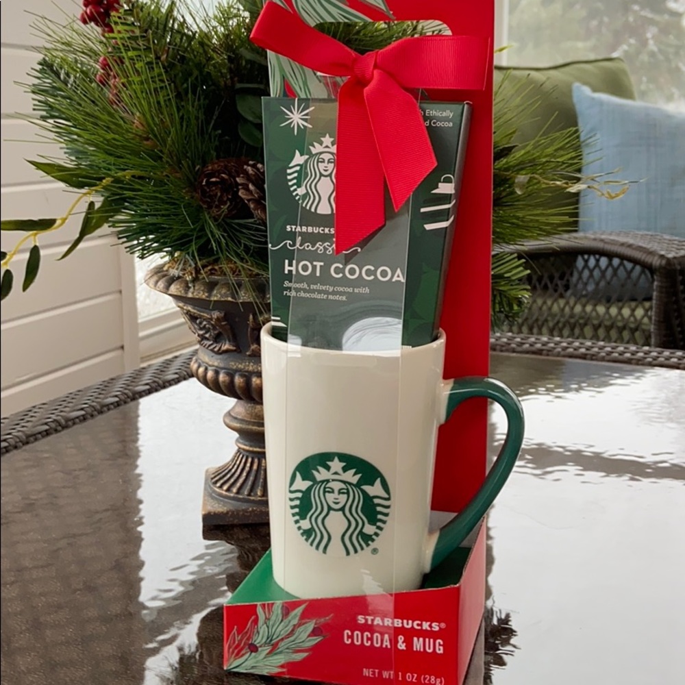 Starbucks mug and cocoa gift pack